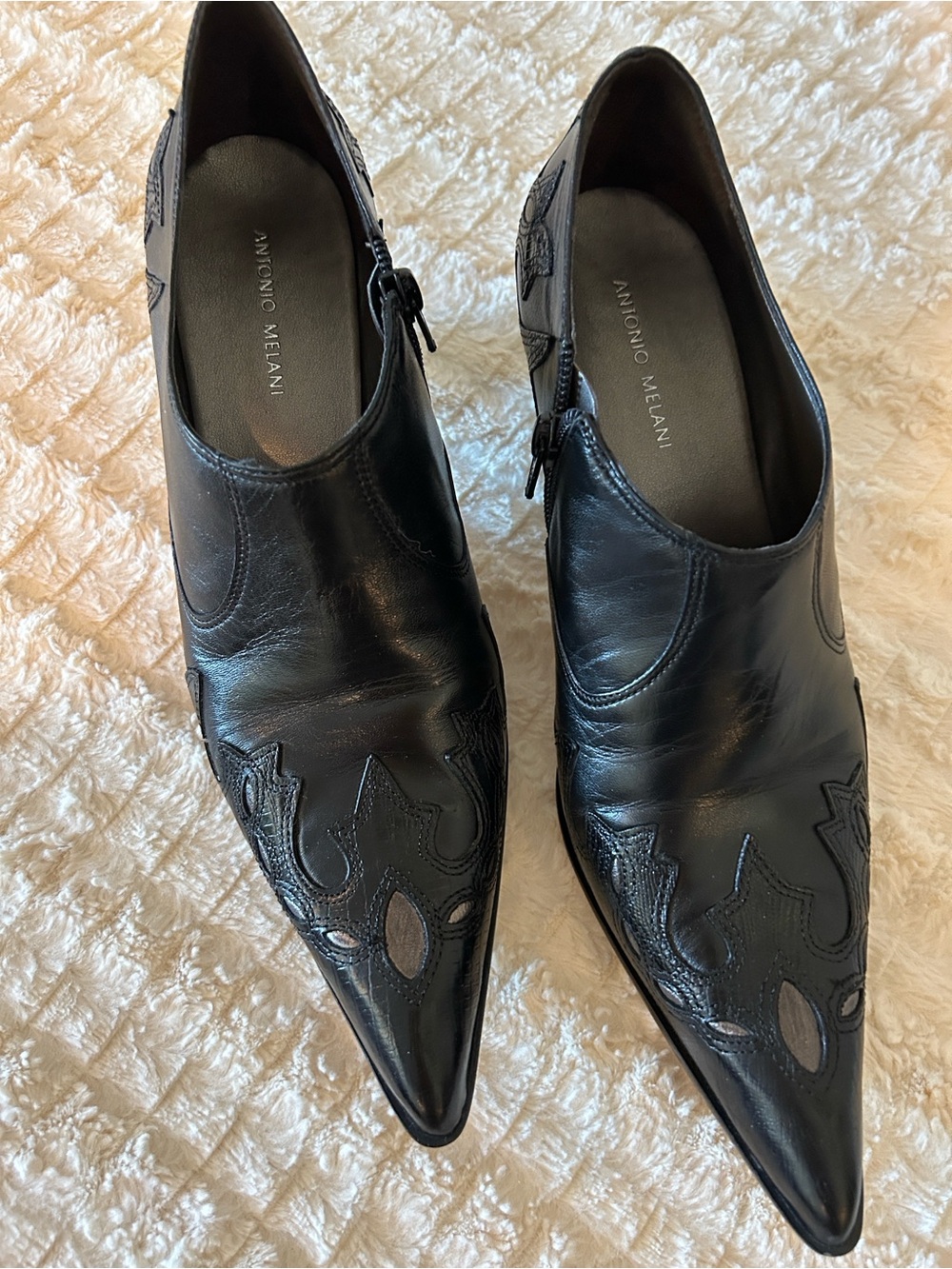Antonio Melani Bannister Western Heeled Bootie Sz 8.5
